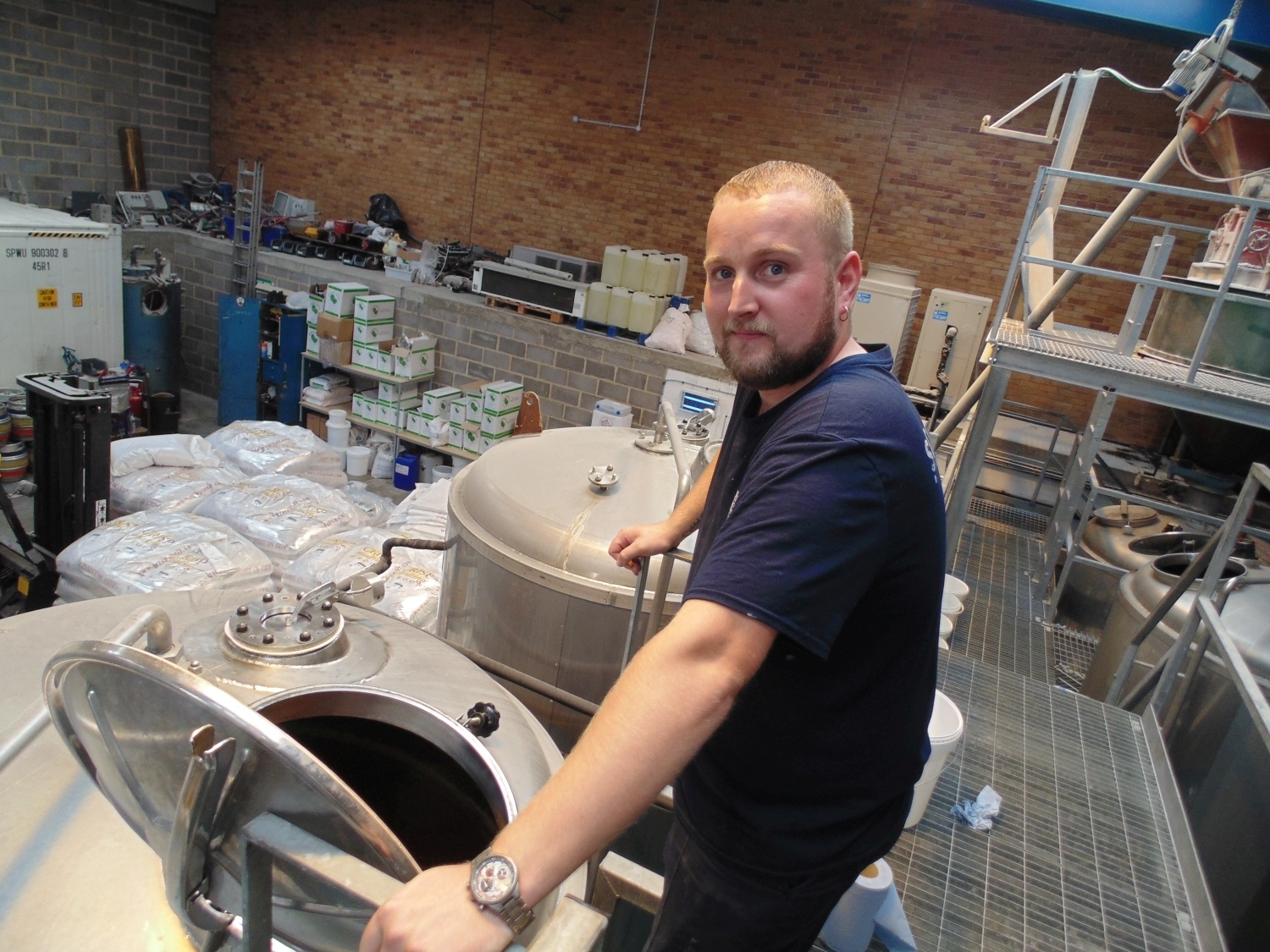 Dean in brewery